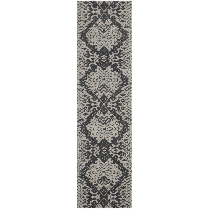 SAFAVIEH Wyndham WYD620A Handmade Grey / Black Rug Image 1