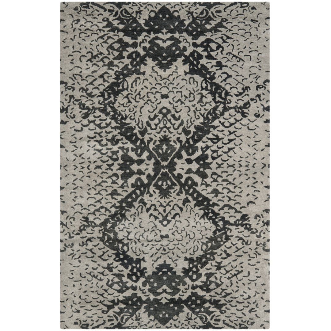 SAFAVIEH Wyndham WYD620A Handmade Grey / Black Rug Image 11