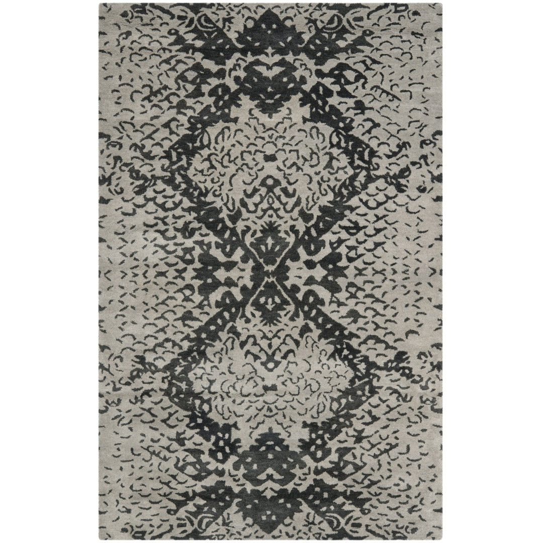 SAFAVIEH Wyndham WYD620A Handmade Grey / Black Rug Image 1