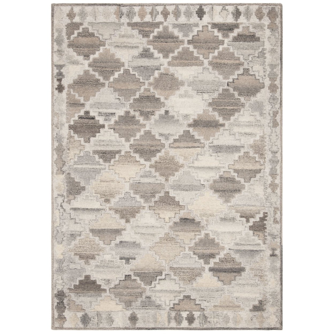 SAFAVIEH Wyndham WYD803B Handmade Grey / Taupe Rug Image 1