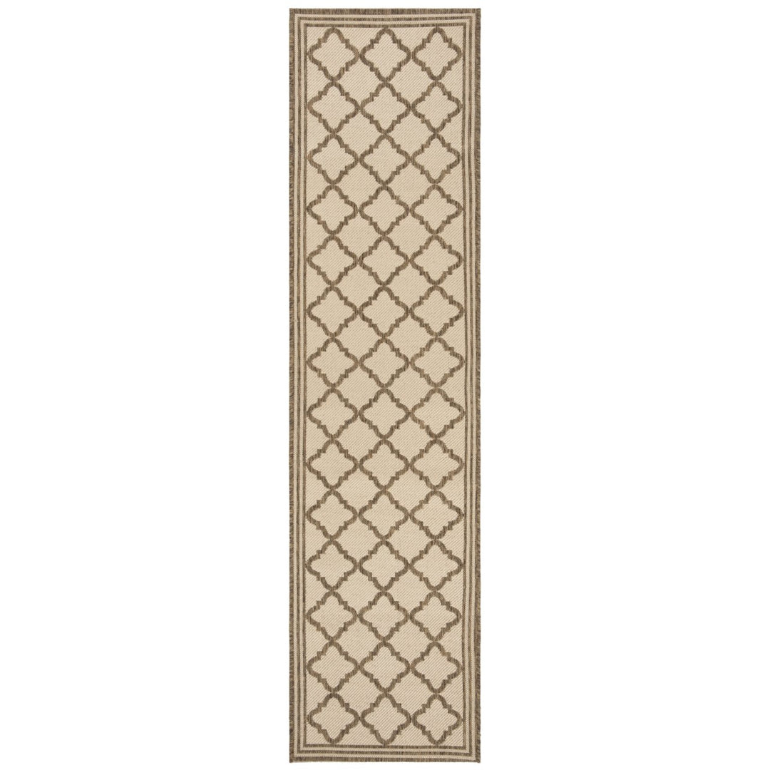 SAFAVIEH Indoor Outdoor BHS121C Beach House Cream / Beige Rug Image 1