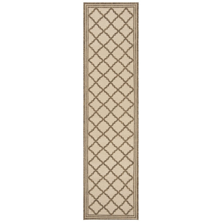 SAFAVIEH Indoor Outdoor BHS121C Beach House Cream / Beige Rug Image 1