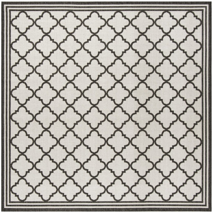 SAFAVIEH Outdoor BHS121A Beach House Lt Grey / Charcoal Rug Image 1