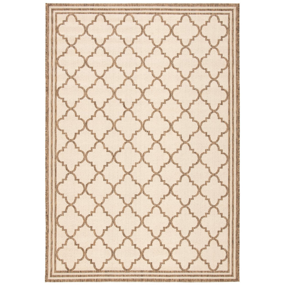 SAFAVIEH Indoor Outdoor BHS121C Beach House Cream / Beige Rug Image 1