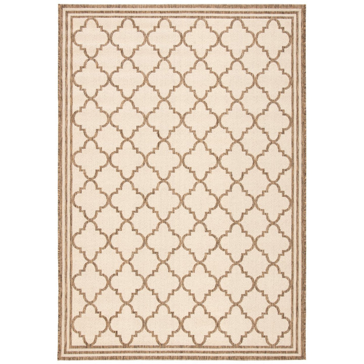 SAFAVIEH Indoor Outdoor BHS121C Beach House Cream / Beige Rug Image 1