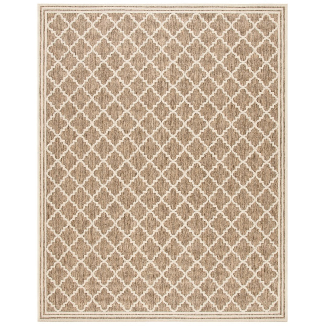 SAFAVIEH Indoor Outdoor BHS121D Beach House Beige / Cream Rug Image 1