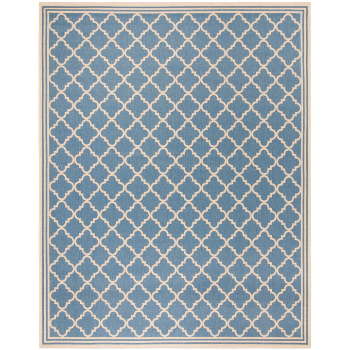 SAFAVIEH Indoor Outdoor BHS121M Beach House Blue / Creme Rug Image 1