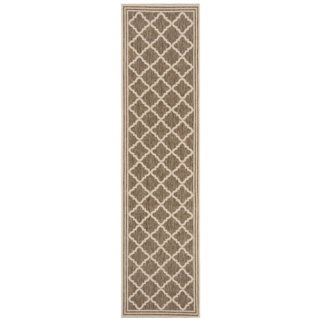 SAFAVIEH Indoor Outdoor BHS121D Beach House Beige / Cream Rug Image 1