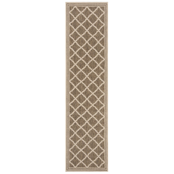 SAFAVIEH Indoor Outdoor BHS121D Beach House Beige / Cream Rug Image 1