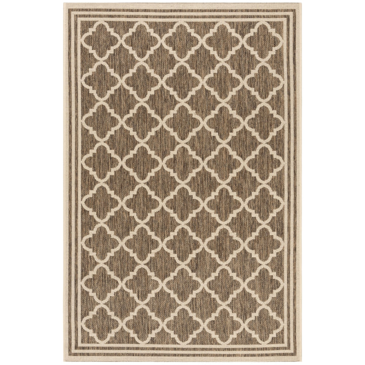 SAFAVIEH Indoor Outdoor BHS121D Beach House Beige / Cream Rug Image 1