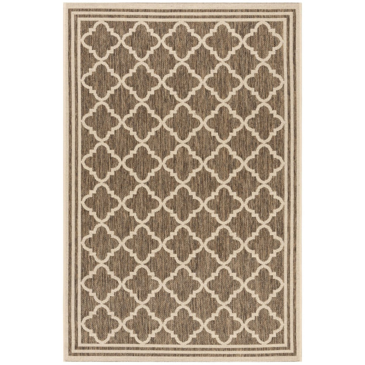 SAFAVIEH Indoor Outdoor BHS121D Beach House Beige / Cream Rug Image 1