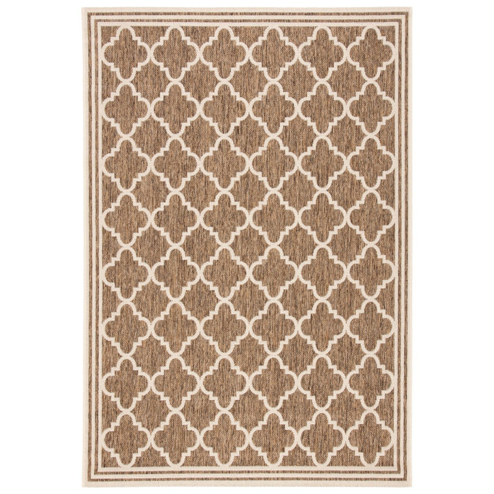 SAFAVIEH Indoor Outdoor BHS121D Beach House Beige / Cream Rug Image 1