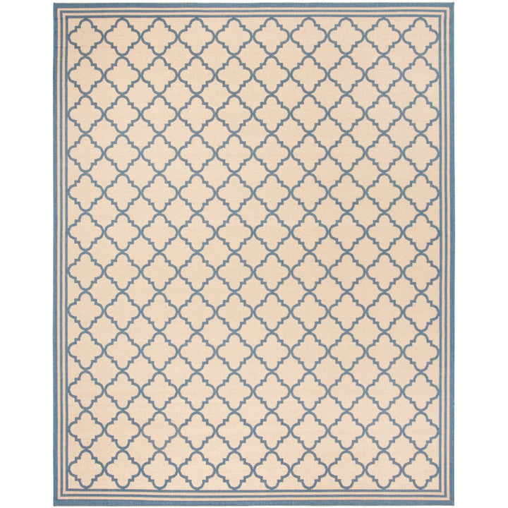 SAFAVIEH Indoor Outdoor BHS121N Beach House Cream / Blue Rug Image 1