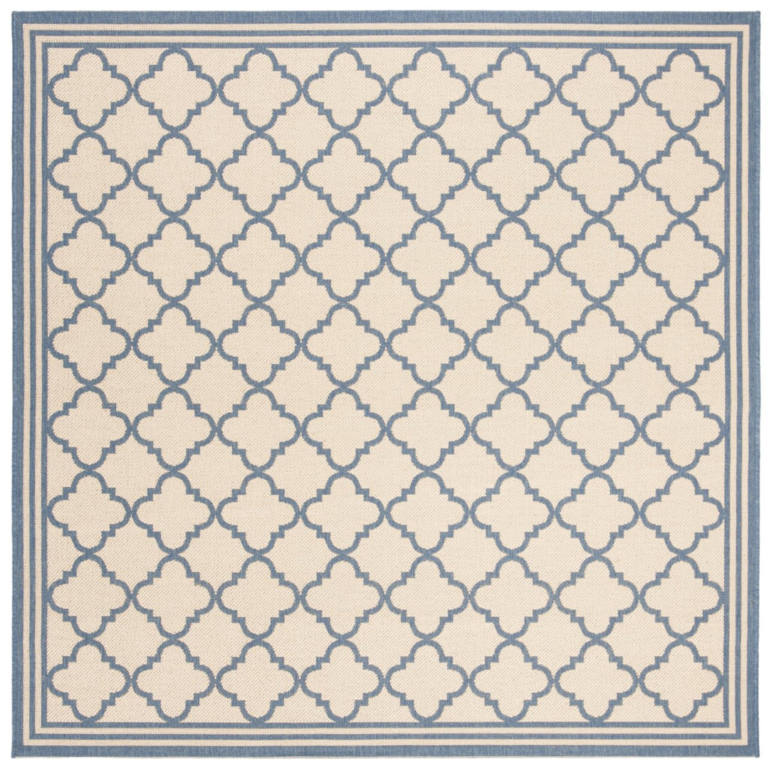 SAFAVIEH Indoor Outdoor BHS121N Beach House Cream / Blue Rug Image 1