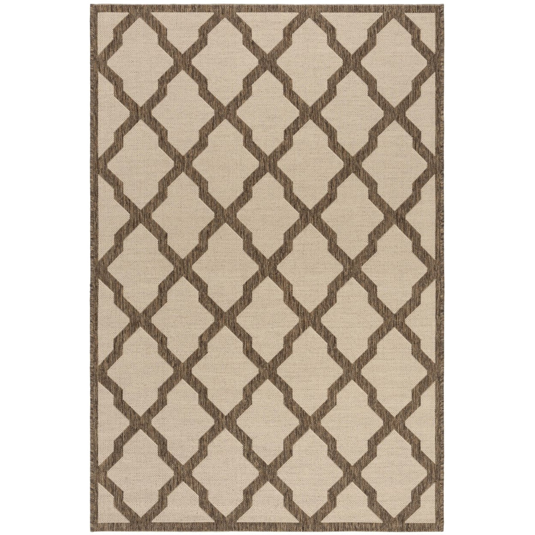 SAFAVIEH Indoor Outdoor BHS122C Beach House Cream / Beige Rug Image 1