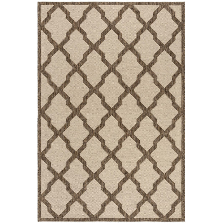 SAFAVIEH Indoor Outdoor BHS122C Beach House Cream / Beige Rug Image 1