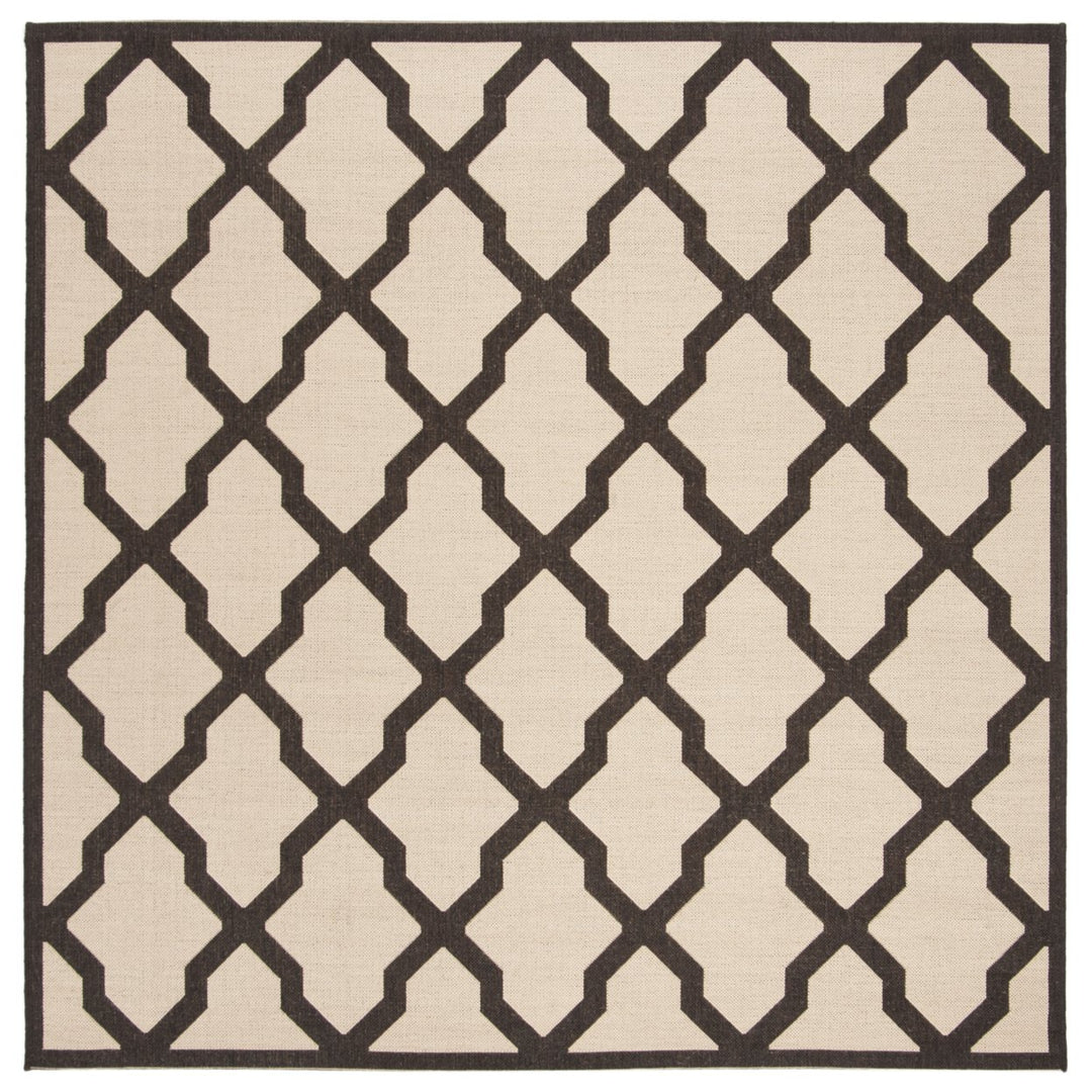 SAFAVIEH Indoor Outdoor BHS122U Beach House Creme / Brown Rug Image 1