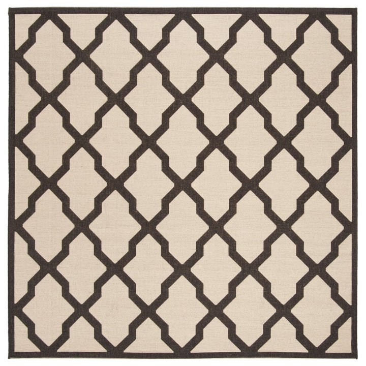 SAFAVIEH Indoor Outdoor BHS122U Beach House Creme / Brown Rug Image 1