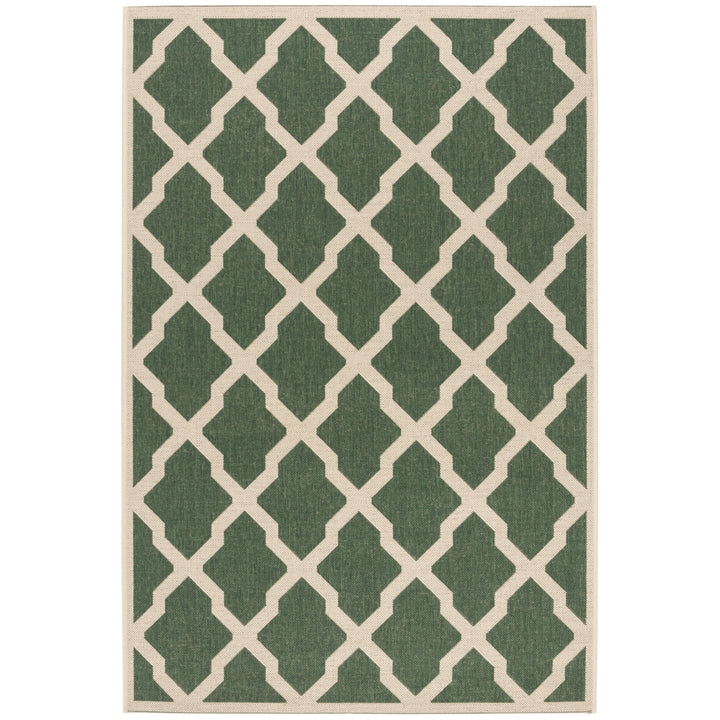 SAFAVIEH Indoor Outdoor BHS122Y Beach House Green / Creme Rug Image 8