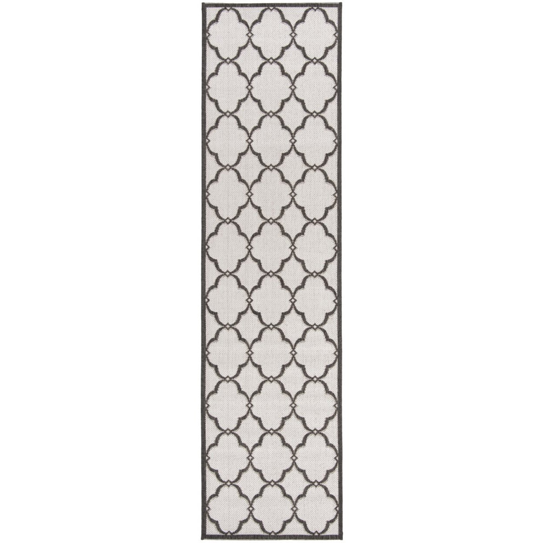 SAFAVIEH Outdoor BHS125A Beach House Lt Grey / Charcoal Rug Image 1