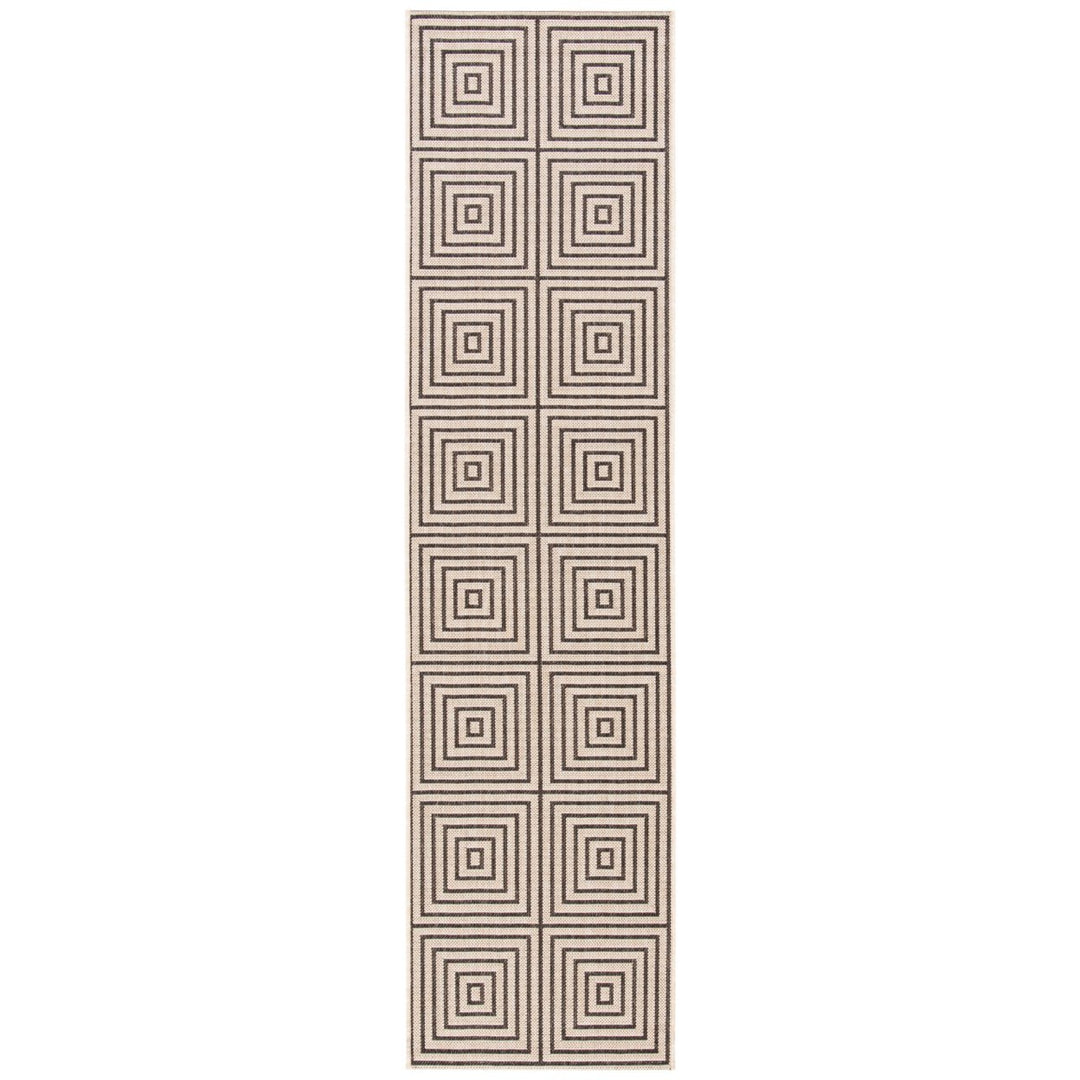 SAFAVIEH Indoor Outdoor BHS123U Beach House Creme / Brown Rug Image 1