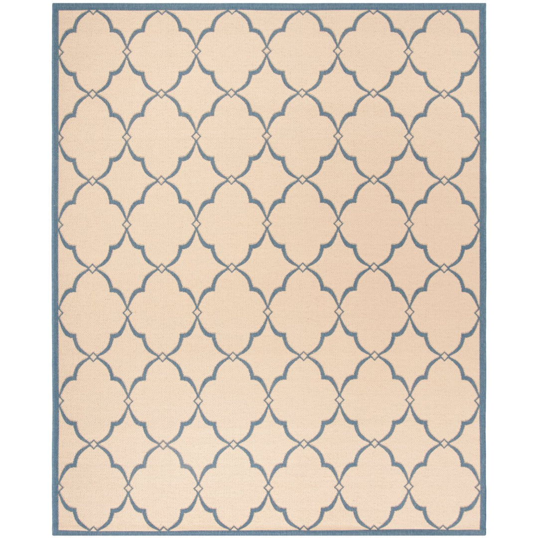 SAFAVIEH Indoor Outdoor BHS125N Beach House Cream / Blue Rug Image 1