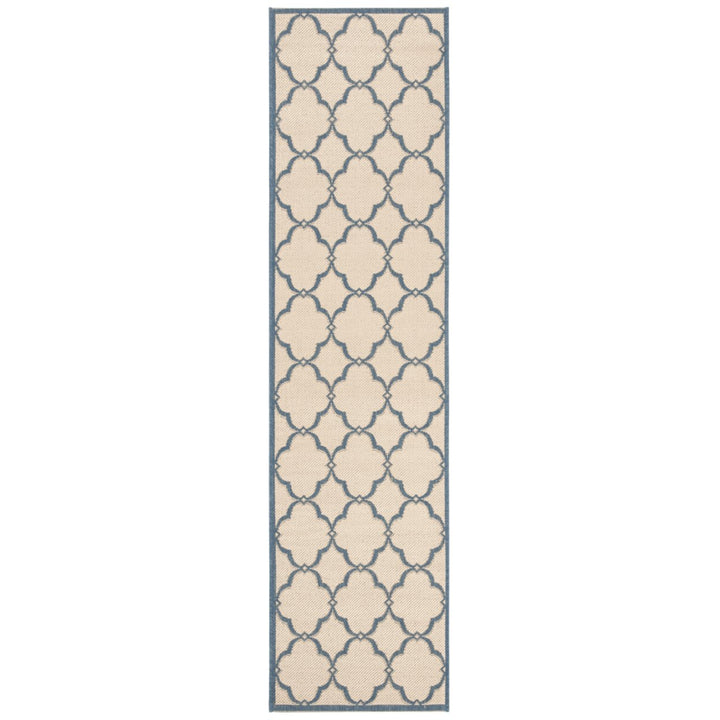 SAFAVIEH Indoor Outdoor BHS125N Beach House Cream / Blue Rug Image 1