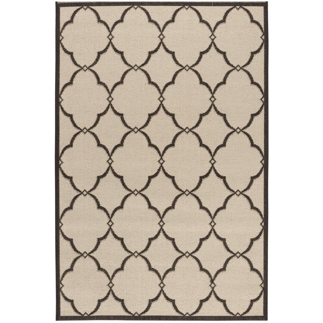 SAFAVIEH Indoor Outdoor BHS125U Beach House Creme / Brown Rug Image 1