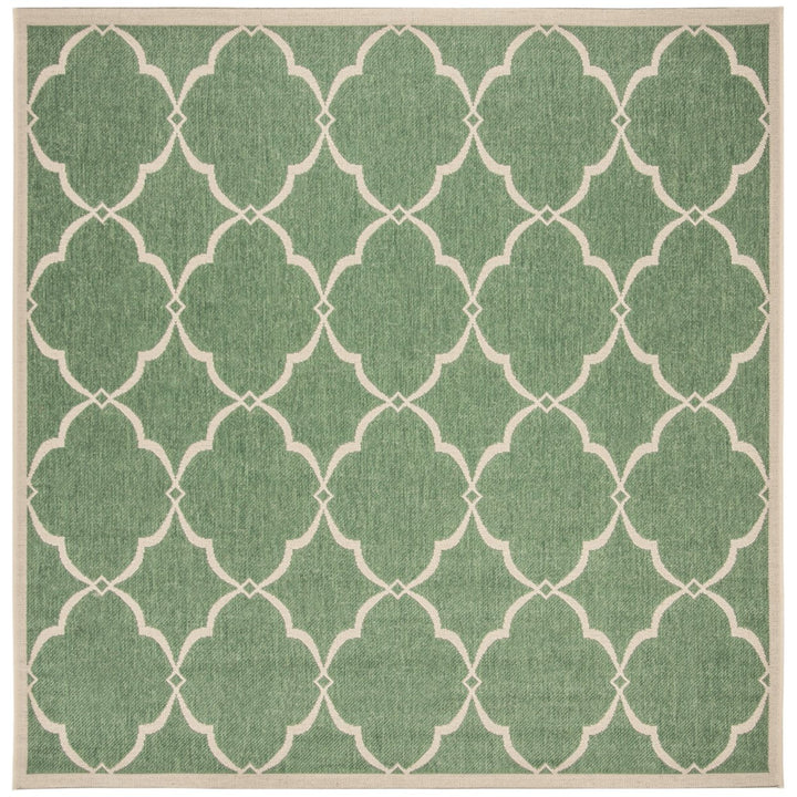 SAFAVIEH Indoor Outdoor BHS125Y Beach House Green / Creme Rug Image 1