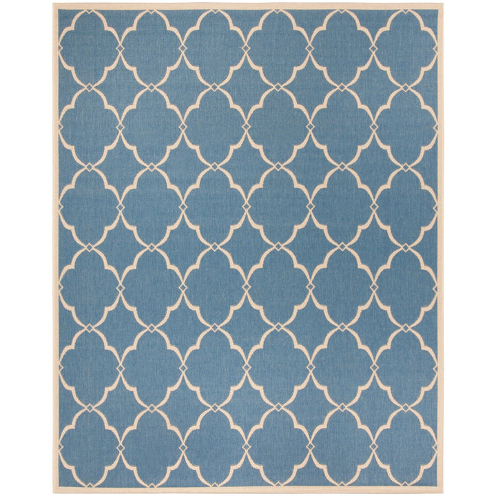 SAFAVIEH Indoor Outdoor BHS125M Beach House Blue / Creme Rug Image 1