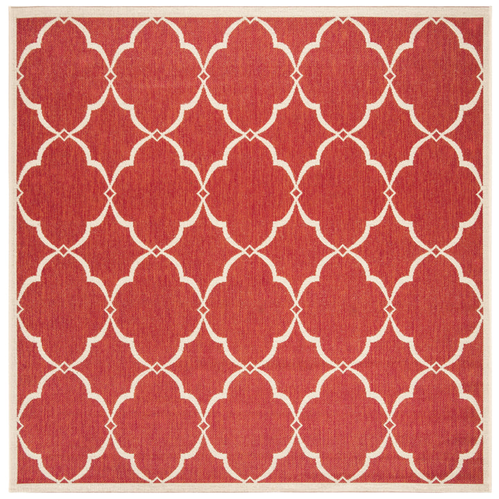 SAFAVIEH Indoor Outdoor BHS125Q Beach House Red / Creme Rug Image 7