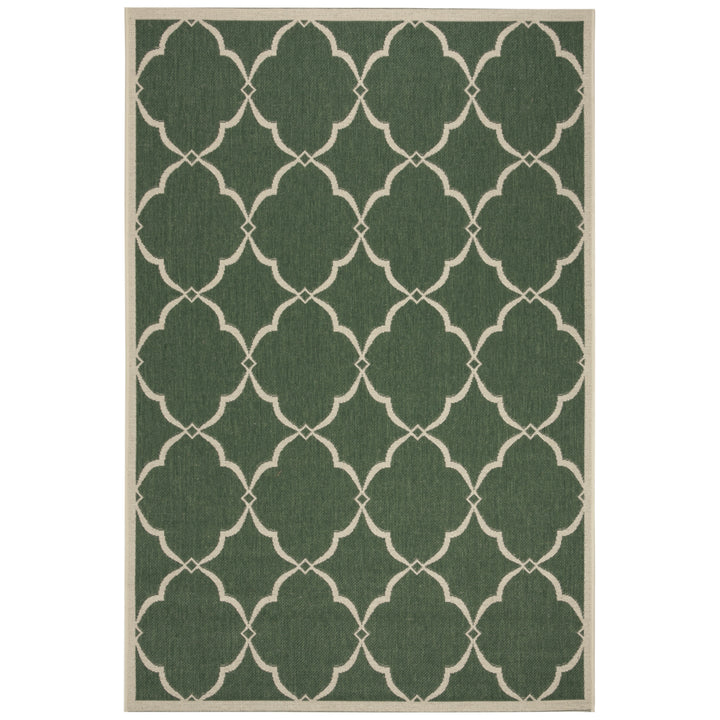 SAFAVIEH Indoor Outdoor BHS125Y Beach House Green / Creme Rug Image 11