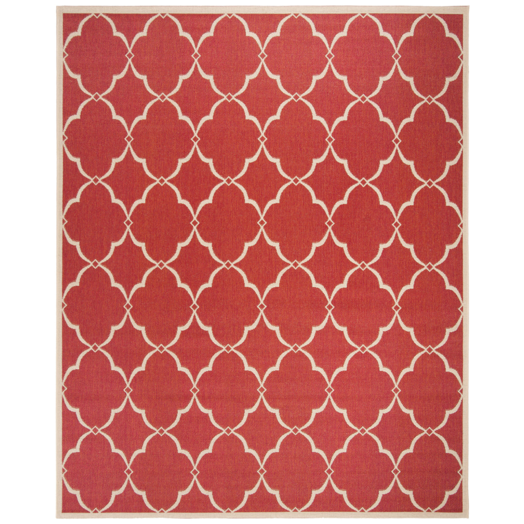 SAFAVIEH Indoor Outdoor BHS125Q Beach House Red / Creme Rug Image 8