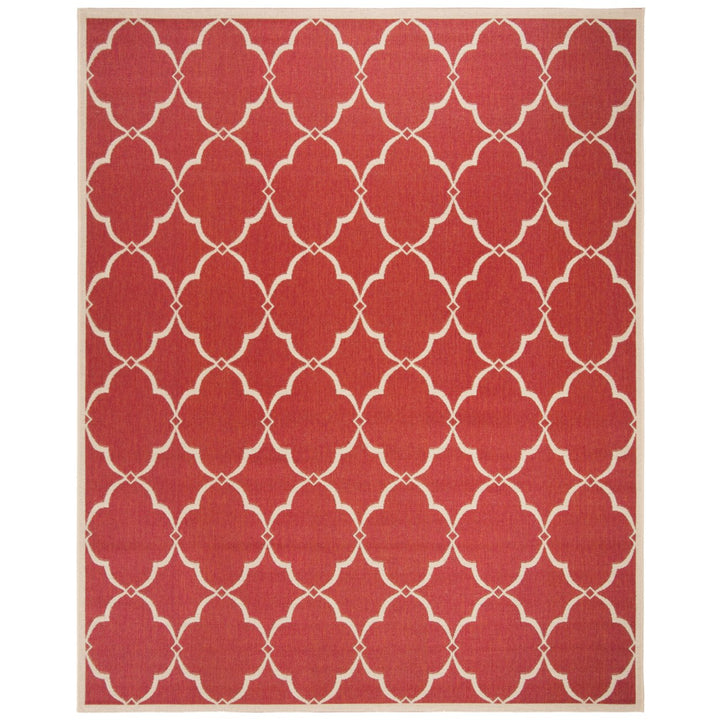 SAFAVIEH Indoor Outdoor BHS125Q Beach House Red / Creme Rug Image 1