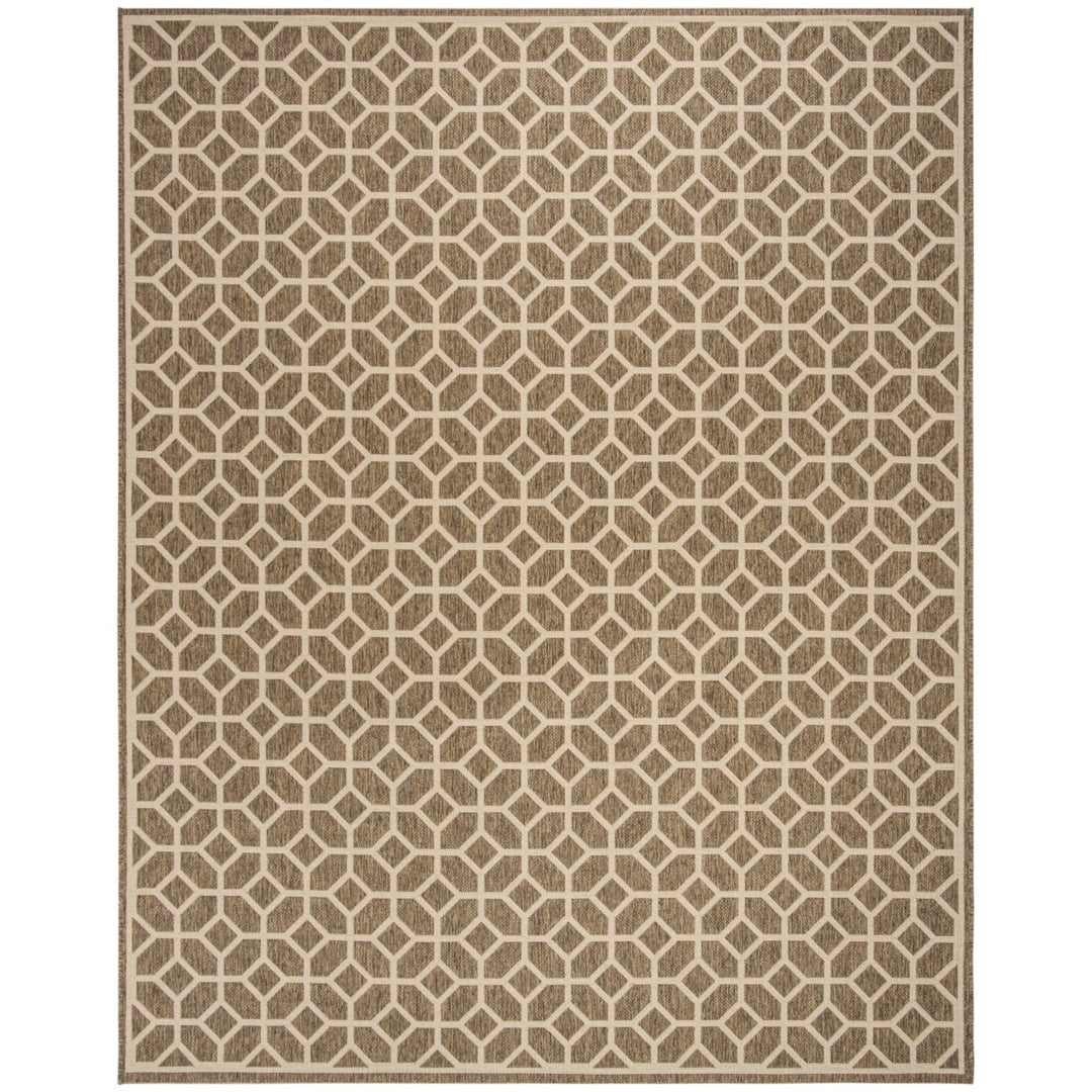 SAFAVIEH Indoor Outdoor BHS127D Beach House Beige / Cream Rug Image 1