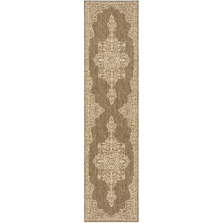 SAFAVIEH Indoor Outdoor BHS180A Beach House Cream / Beige Rug Image 2