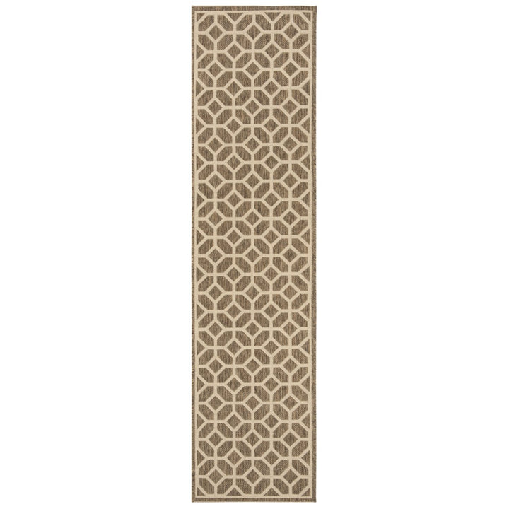 SAFAVIEH Indoor Outdoor BHS127D Beach House Beige / Cream Rug Image 1