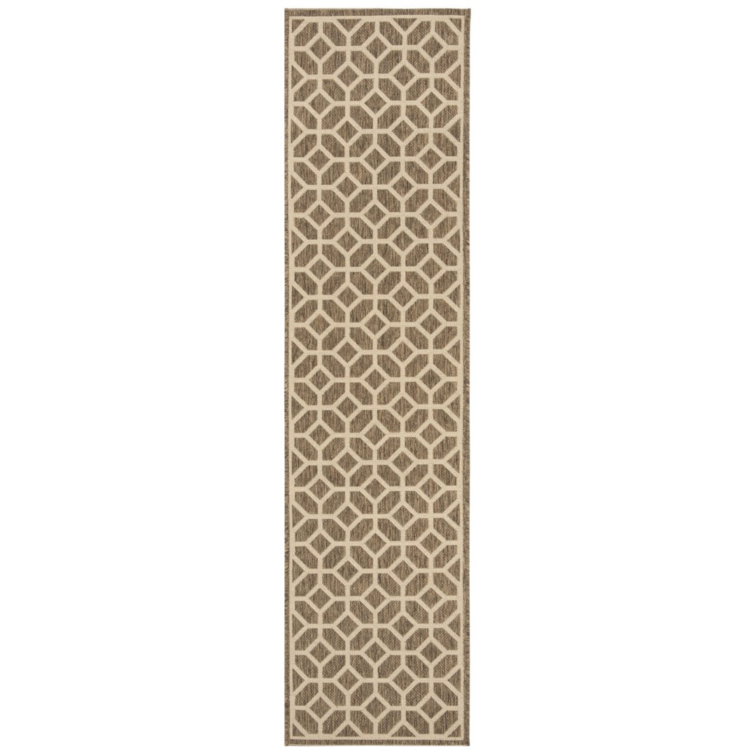 SAFAVIEH Indoor Outdoor BHS127D Beach House Beige / Cream Rug Image 1