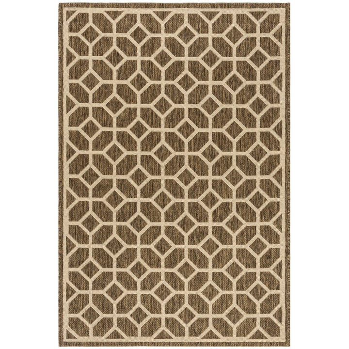 SAFAVIEH Indoor Outdoor BHS127D Beach House Beige / Cream Rug Image 1