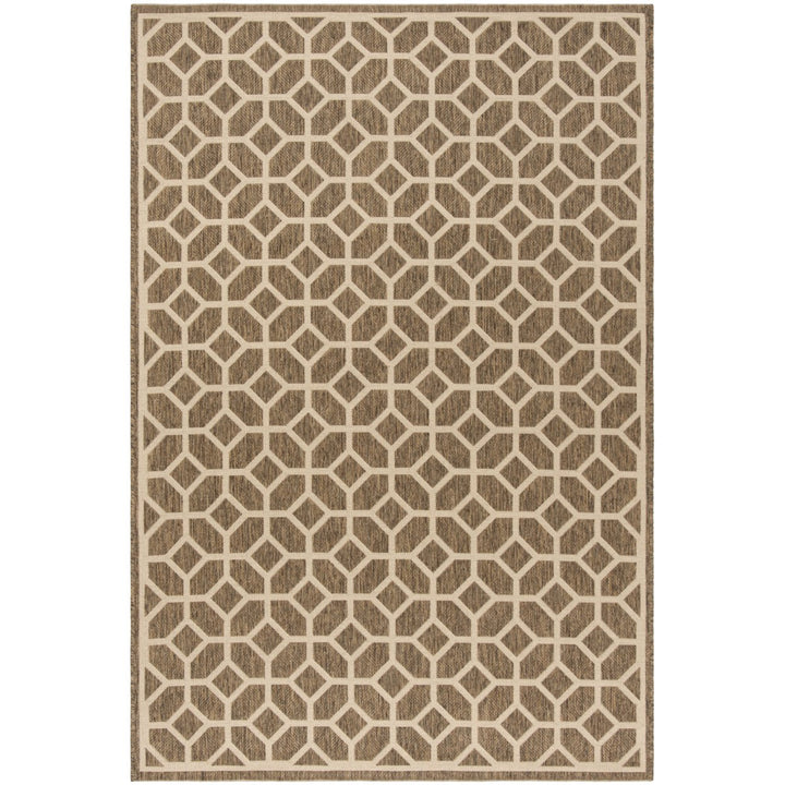 SAFAVIEH Indoor Outdoor BHS127D Beach House Beige / Cream Rug Image 1