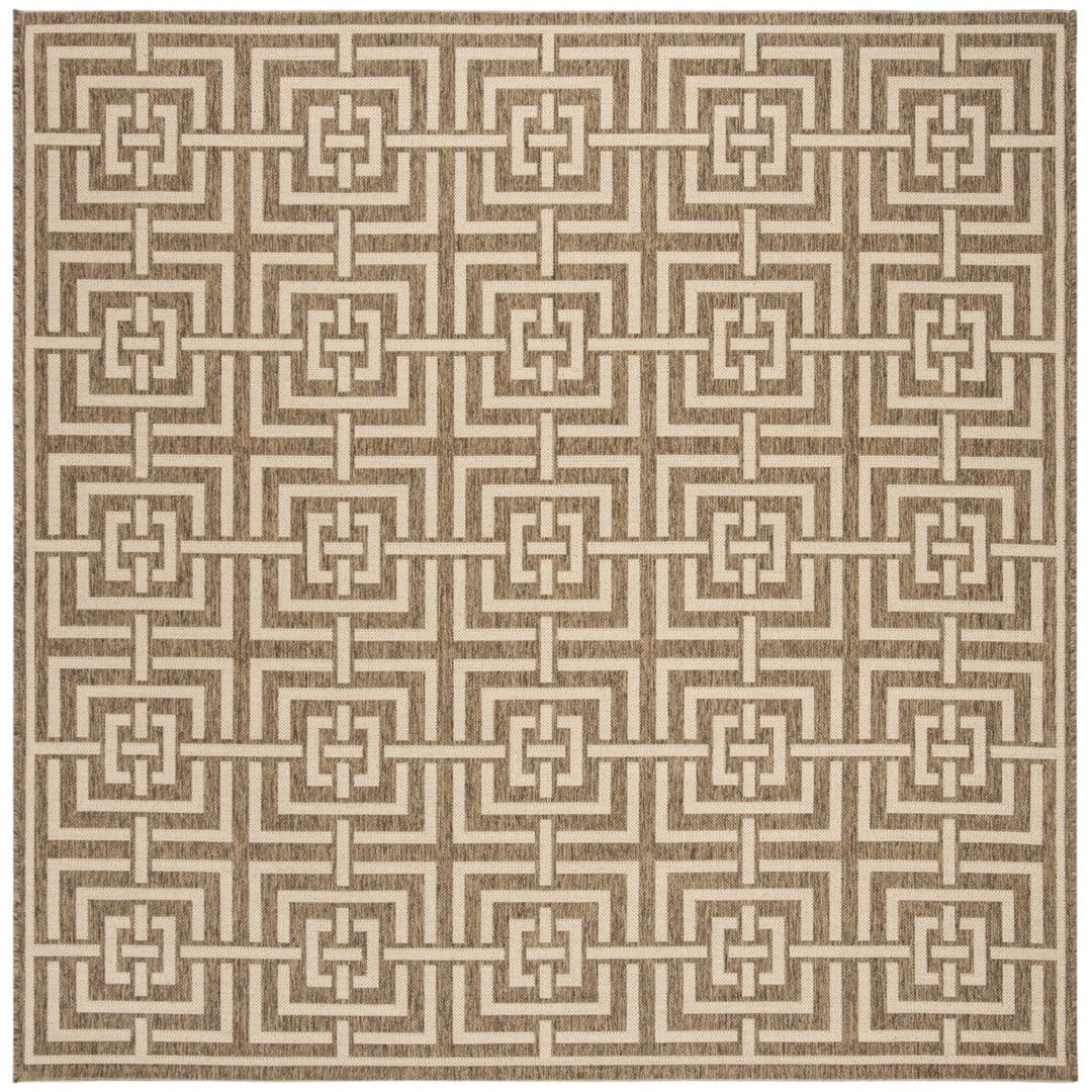 SAFAVIEH Indoor Outdoor BHS128D Beach House Beige / Cream Rug Image 1