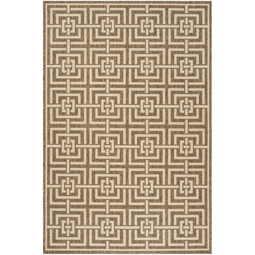 SAFAVIEH Indoor Outdoor BHS128D Beach House Beige / Cream Rug Image 1