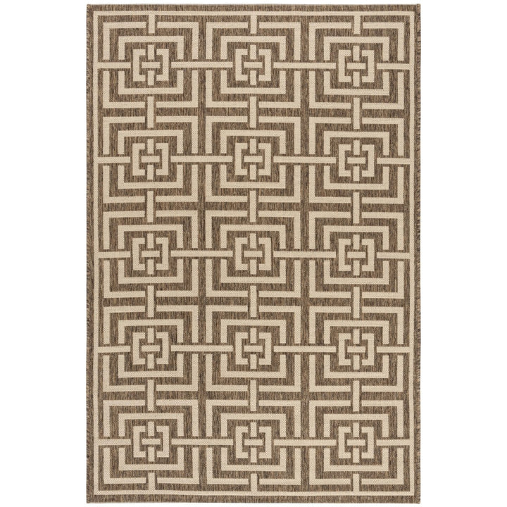 SAFAVIEH Indoor Outdoor BHS128D Beach House Beige / Cream Rug Image 1