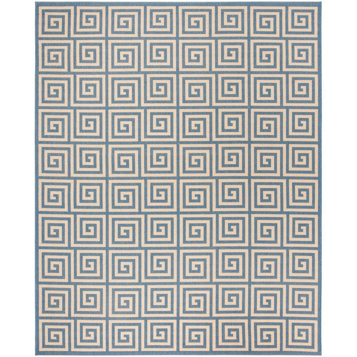 SAFAVIEH Indoor Outdoor BHS129N Beach House Cream / Blue Rug Image 1