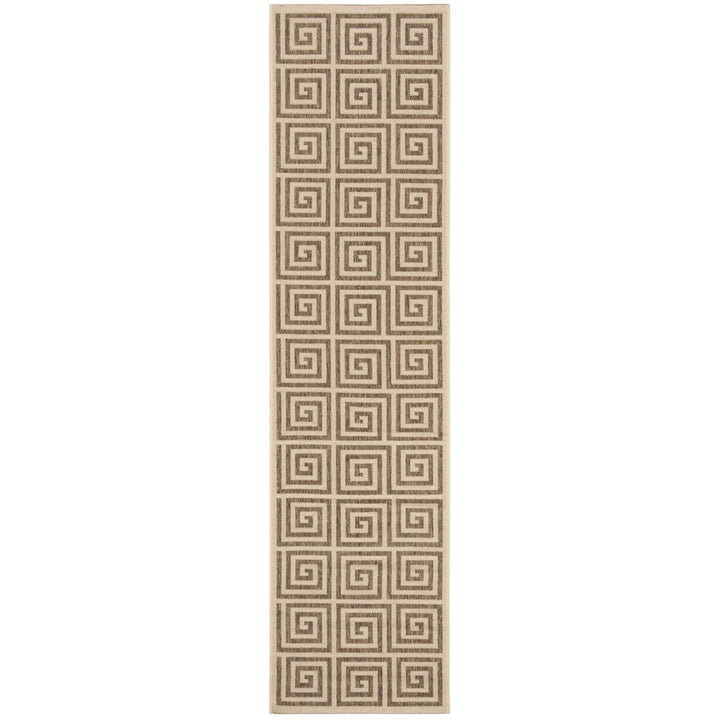 SAFAVIEH Indoor Outdoor BHS129D Beach House Beige / Cream Rug Image 1