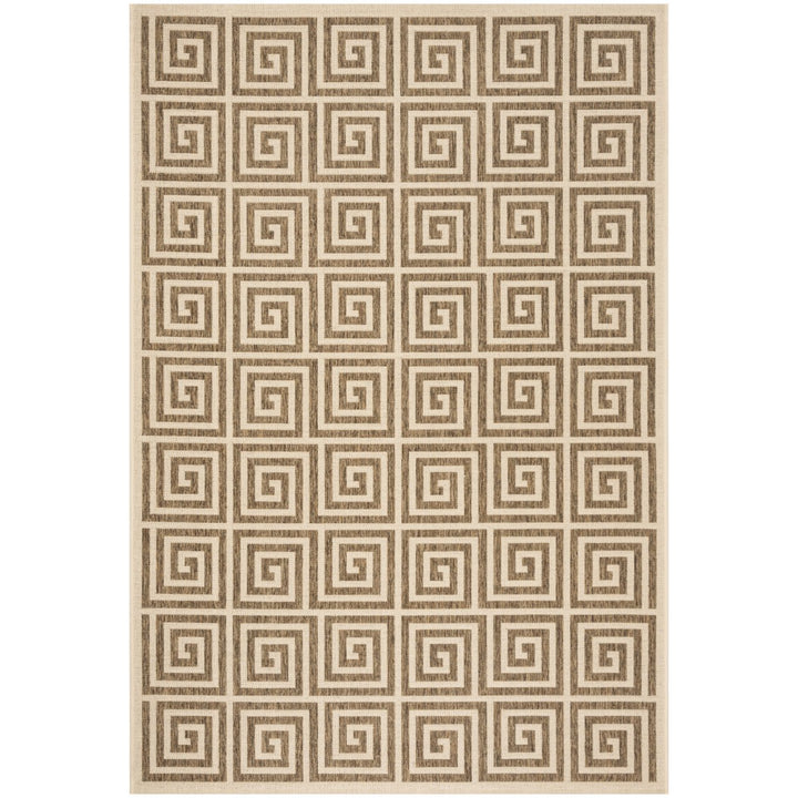 SAFAVIEH Indoor Outdoor BHS129D Beach House Beige / Cream Rug Image 1