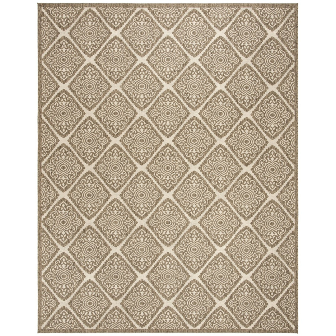 SAFAVIEH Indoor Outdoor BHS132C Beach House Cream / Beige Rug Image 1