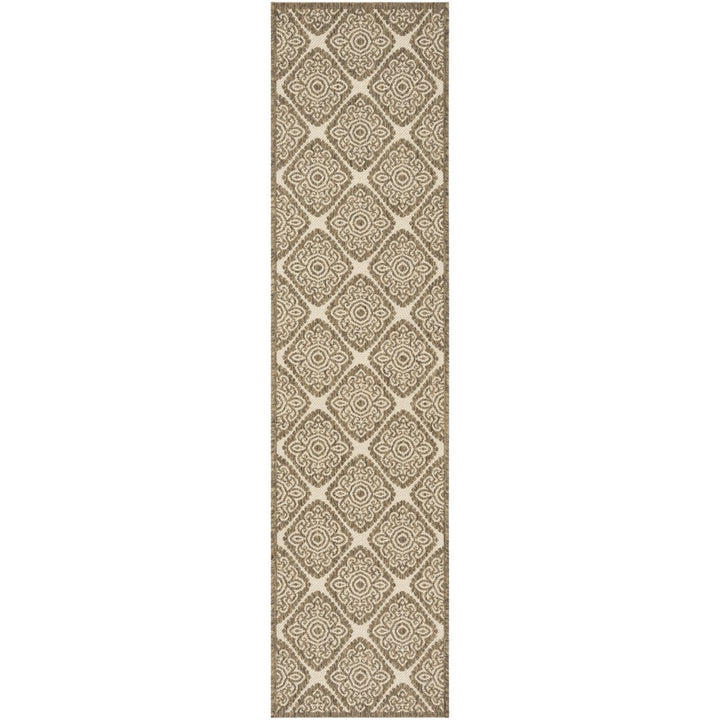 SAFAVIEH Indoor Outdoor BHS132C Beach House Cream / Beige Rug Image 1