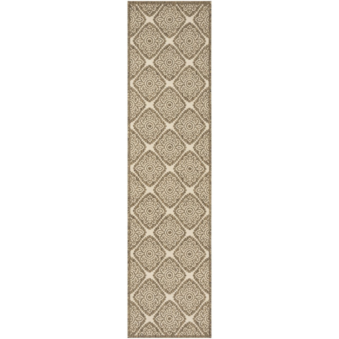 SAFAVIEH Indoor Outdoor BHS132C Beach House Cream / Beige Rug Image 1