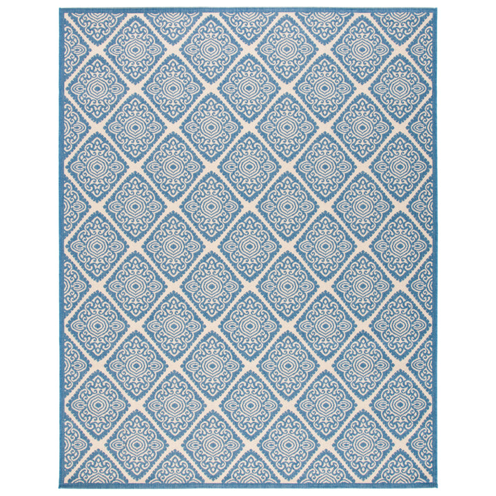 SAFAVIEH Indoor Outdoor BHS132N Beach House Cream / Blue Rug Image 3